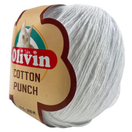 Yarn Olivin Cotton Punch white (1018)