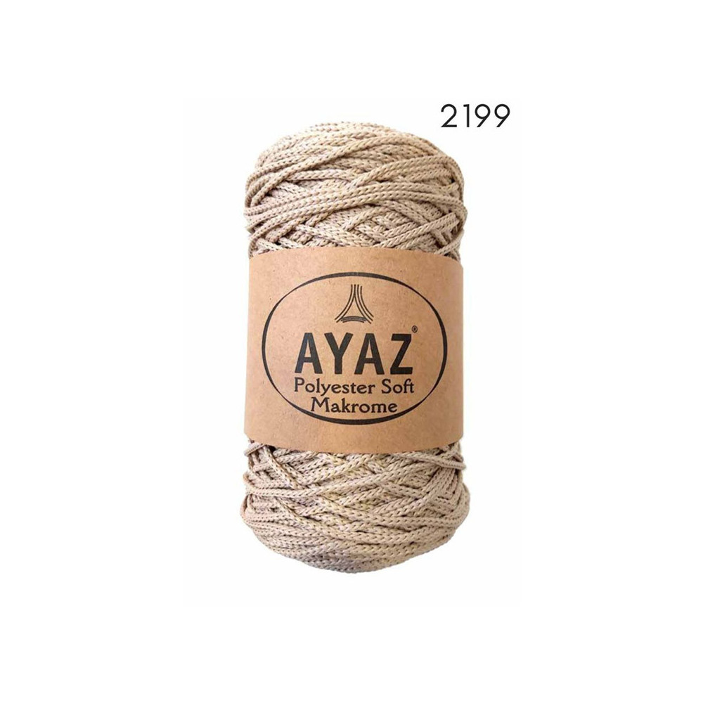Шнур Polyester Soft Makrome AYAZ, бежевый (2199) Шнур Polyester Soft Makrome AYAZ, бежевый (2199)