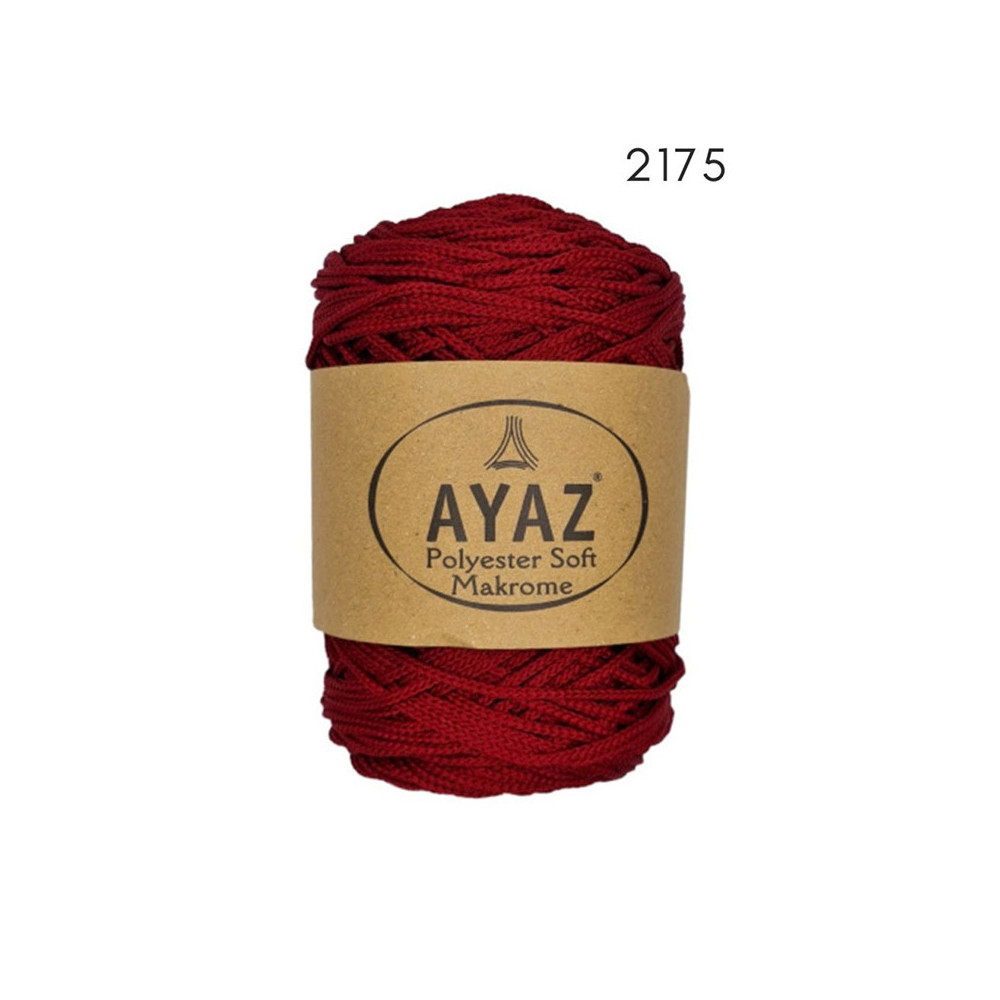 Шнур Polyester Soft Makrome AYAZ, вишневий (2175) Шнур Polyester Soft Makrome AYAZ, вишневий (2175)