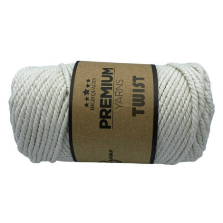 Cotton cord TWIST Premium Yarns, Ivory (3502)