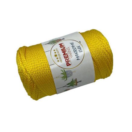 Polypropylene cord Macrame Lux, lemon (807)