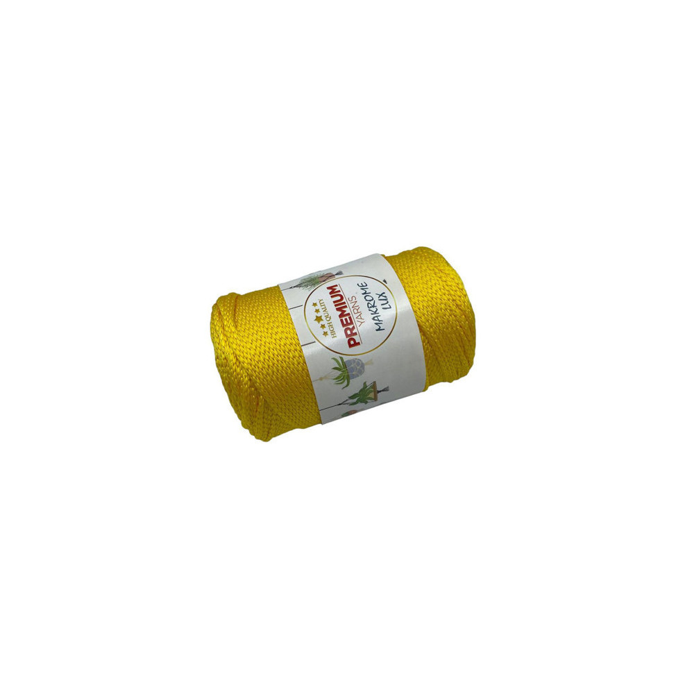 Polypropylene cord Macrame Lux, lemon (807) Polypropylene cord Macrame Lux, lemon (807)