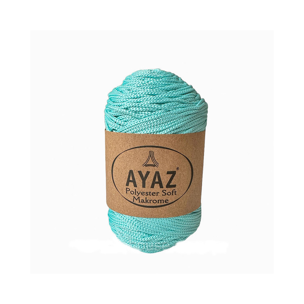 Шнур Polyester Soft Makrome AYAZ, ніжно-бірюзовий (1280) Шнур Polyester Soft Makrome AYAZ, ніжно-бірюзовий (1280)