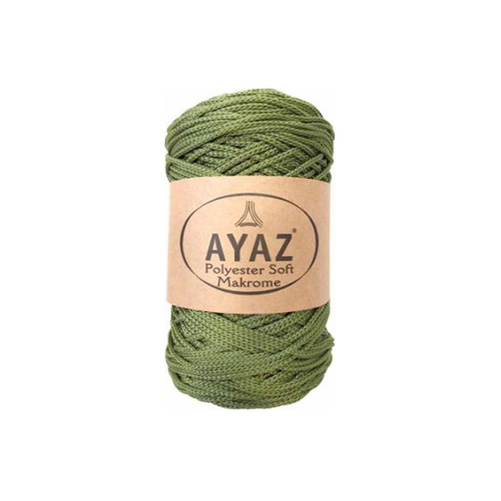 Шнур Polyester Soft Makrome AYAZ, оливка (1263) Шнур Polyester Soft Makrome AYAZ, оливка (1263)
