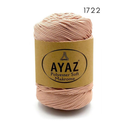 Polyester Soft Makrome AYAZ cord, powder (1722)