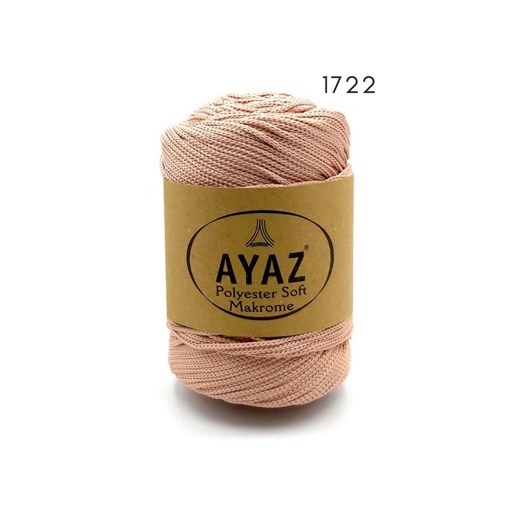Шнур Polyester Soft Makrome AYAZ, пудровый (1722) Шнур Polyester Soft Makrome AYAZ, пудровый (1722)