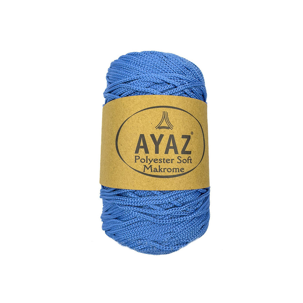 Шнур Polyester Soft Makrome AYAZ, синий (2256) Шнур Polyester Soft Makrome AYAZ, синий (2256)