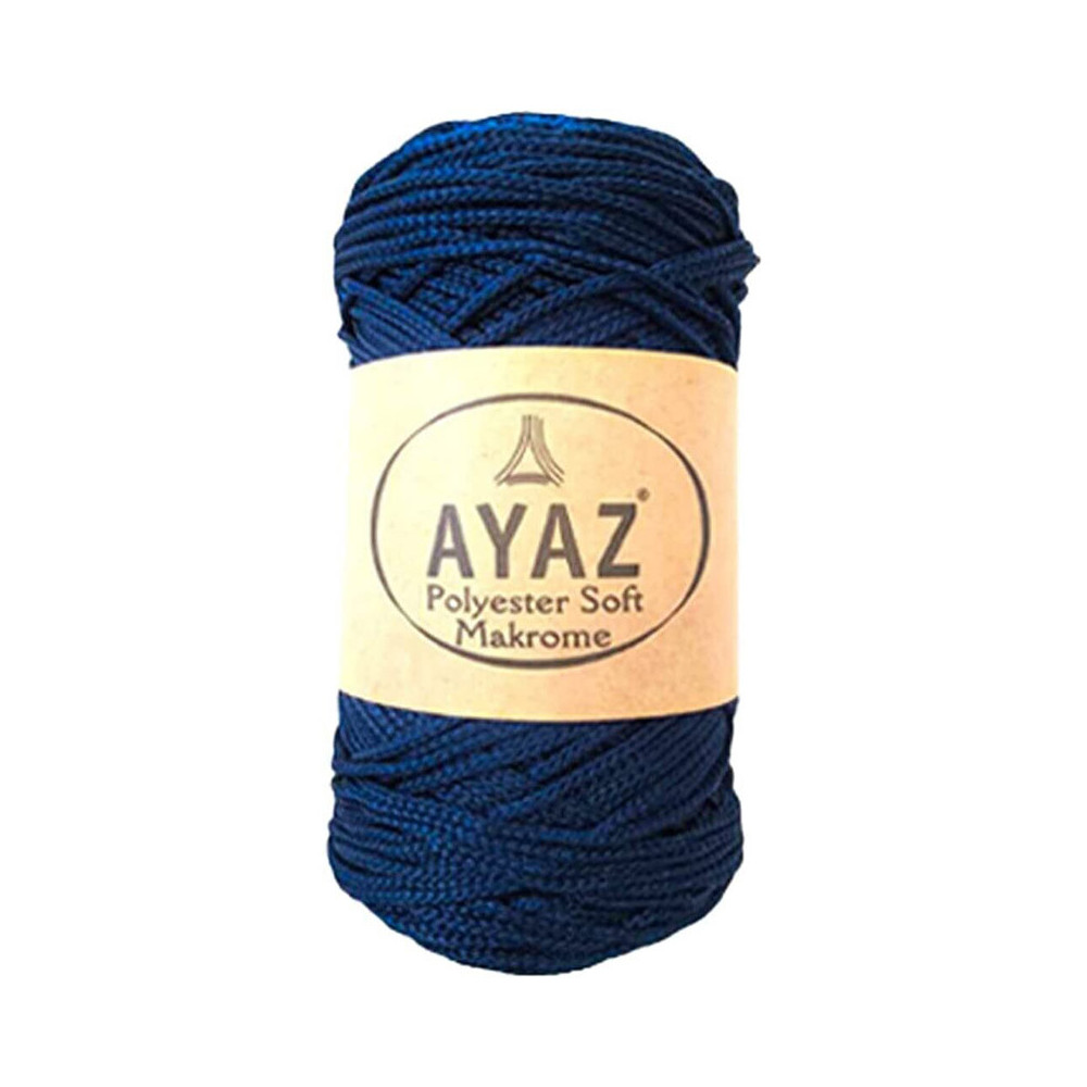 Шнур Polyester Soft Makrome AYAZ, темно-синій (1148) Шнур Polyester Soft Makrome AYAZ, темно-синій (1148)