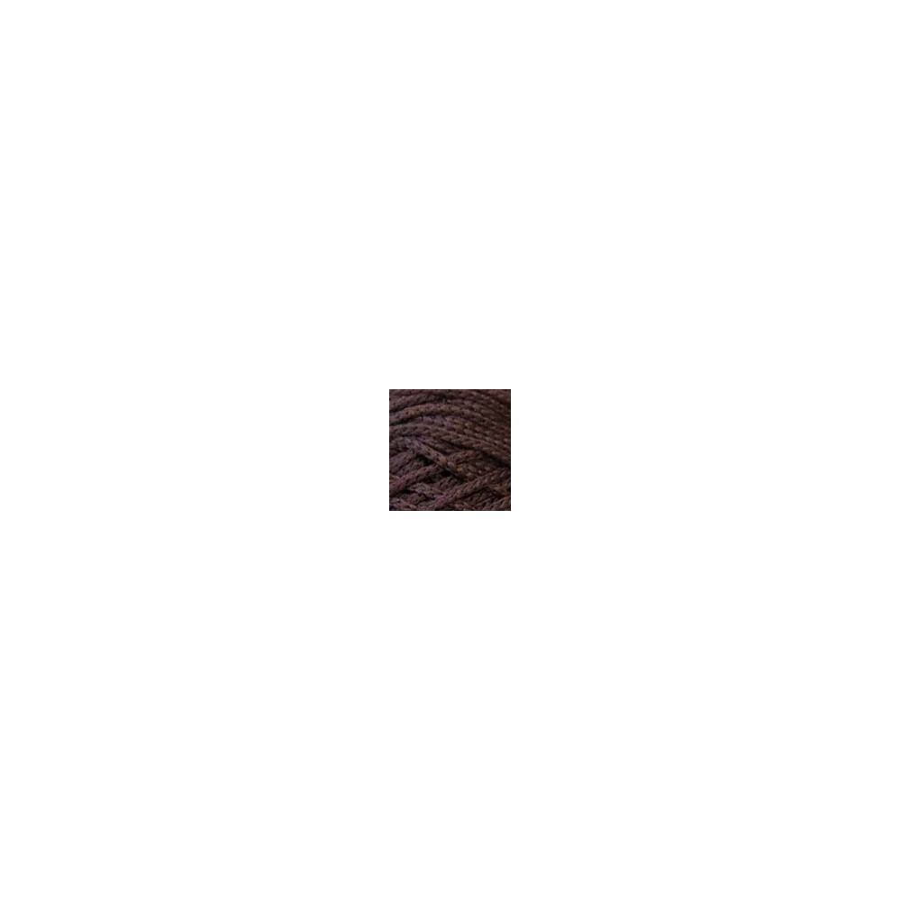 Polyester Soft Makrome AYAZ cord, black chocolate (6195)