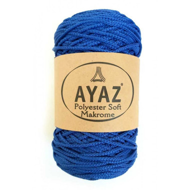 Шнур Polyester Soft Makrome AYAZ, електрик (1133)