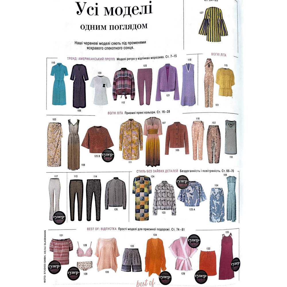 Журнал Бурда Стайл (Burda Style)- Літній Вайб 06/2024