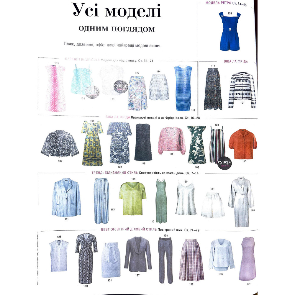 Журнал Бурда Стайл (Burda Style)- 24 модели в отпуск 7/2024
