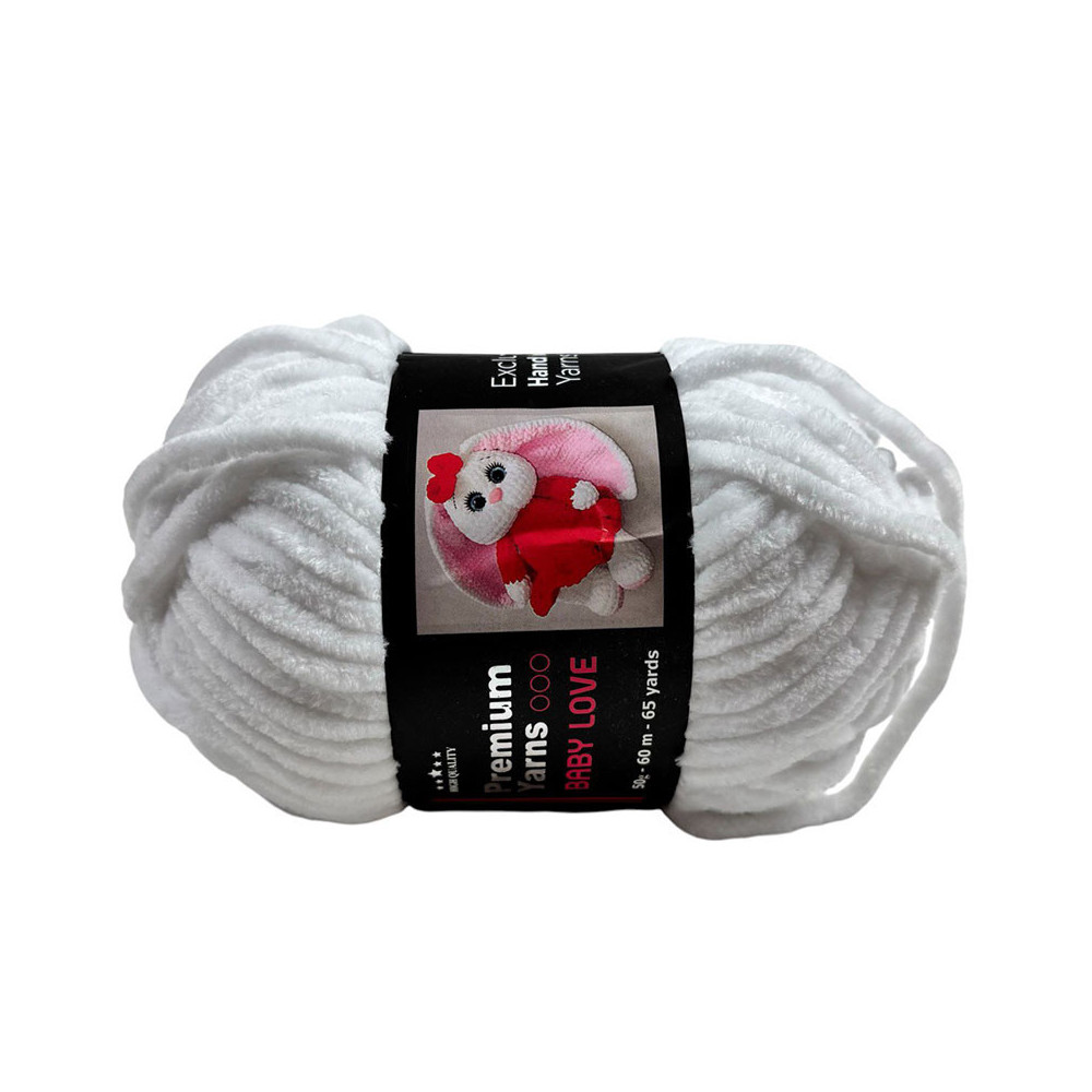 Пряжа Premium Yarns Baby Love білий (301) Пряжа Premium Yarns Baby Love білий (301)