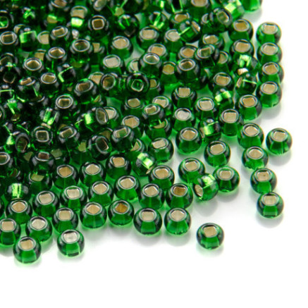 Preciosa beads №10/0, 50 g, shiny green (57120/317)