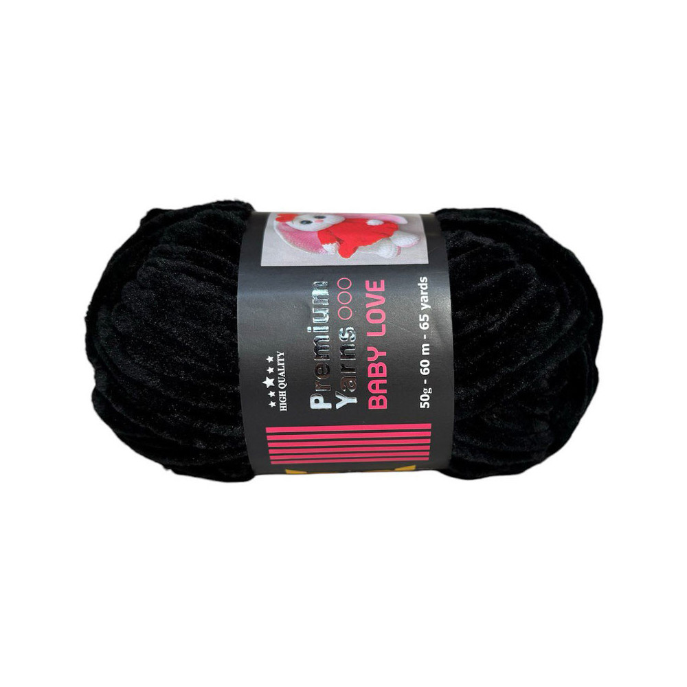 Пряжа Premium Yarns Baby Love чорний (311) Пряжа Premium Yarns Baby Love чорний (311)