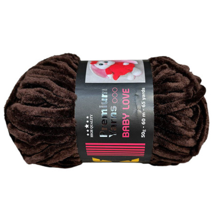 Yarn Premium Yarns Baby Love dark chocolate (336)