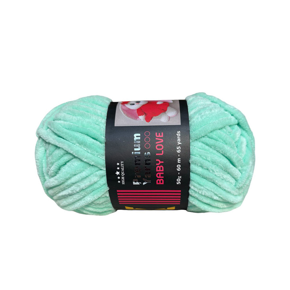 Пряжа Premium Yarns Baby Love ментоловый (345) Пряжа Premium Yarns Baby Love ментоловый (345)