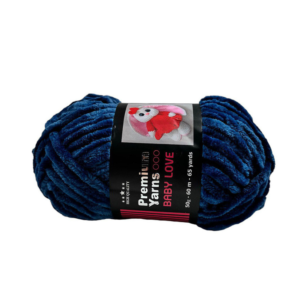 Пряжа Premium Yarns Baby Love синій джинс (370) Пряжа Premium Yarns Baby Love синій джинс (370)