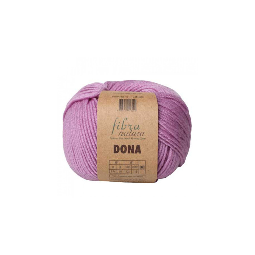 Merino wool yarn DONA Fibranatura - lilac (106-13) Merino wool yarn DONA Fibranatura - lilac (106-13)