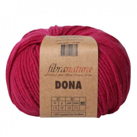 Merino wool yarn DONA Fibranatura - red plum (106-09)