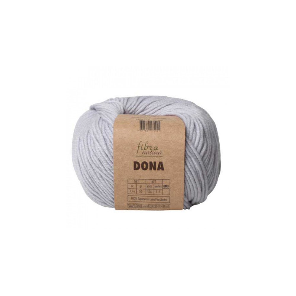 Merino wool yarn DONA Fibranatura - light gray (106-35)