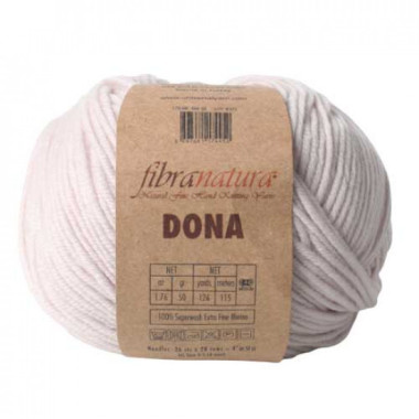 Merino wool yarn DONA Fibranatura - ivory (106-38)