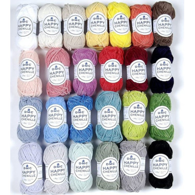Подарочный набор плюшевой пряжи Happy Chenille DMC, 25 шт. 8143ASS