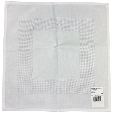 Embroidery napkin white 0.33*0.33 m (10.2 TDK-7)