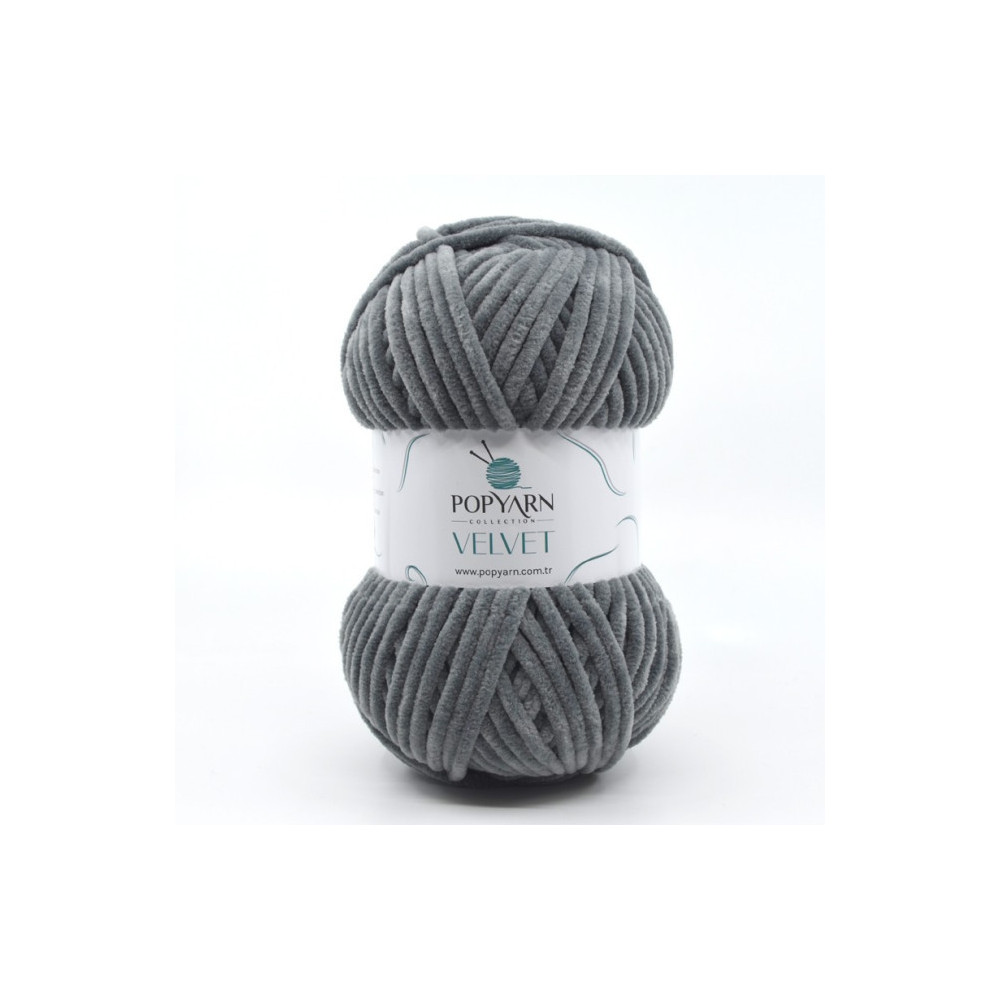Yarn Popyarn Velvet gray (010) Yarn Popyarn Velvet gray (010)