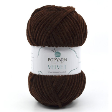 Пряжа Popyarn Velvet шоколад (011)