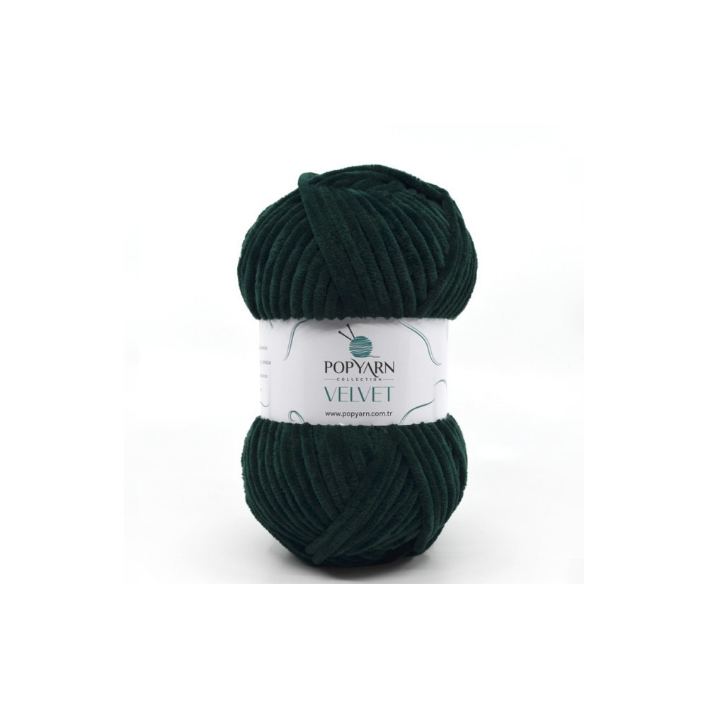 Пряжа Popyarn Velvet зеленый бархат (014) Пряжа Popyarn Velvet зеленый бархат (014)