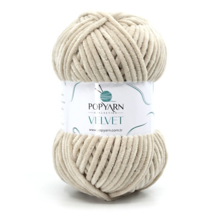 Yarn Popyarn Velvet light beige (015)