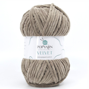 Пряжа Popyarn Velvet грибний (017)