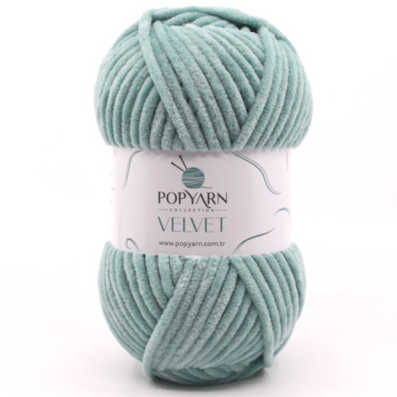 Yarn Popyarn Velvet dark mint (023)