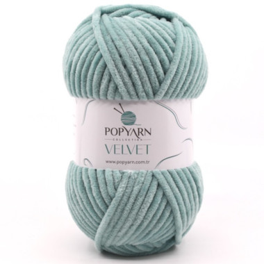 Пряжа Popyarn Velvet темна м'ята (023)