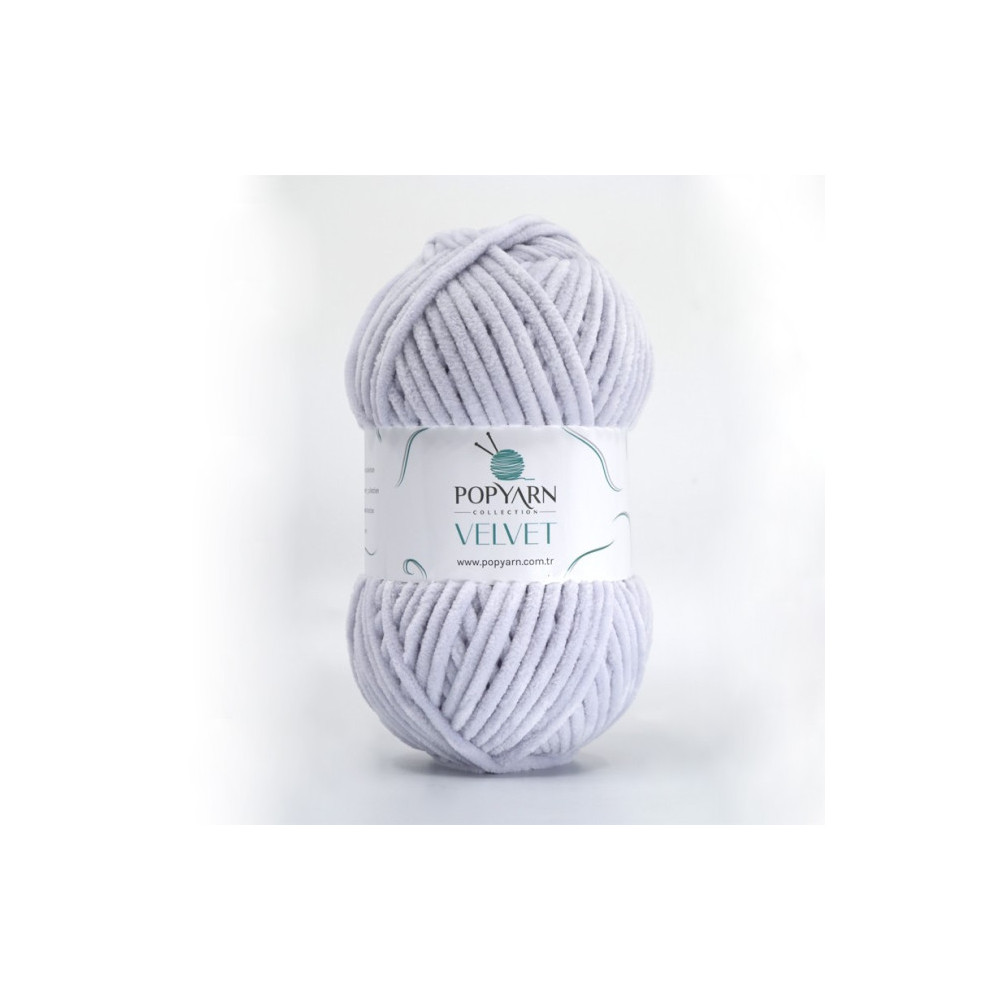 Пряжа Popyarn Velvet сіро-блакитний (026) Пряжа Popyarn Velvet сіро-блакитний (026)