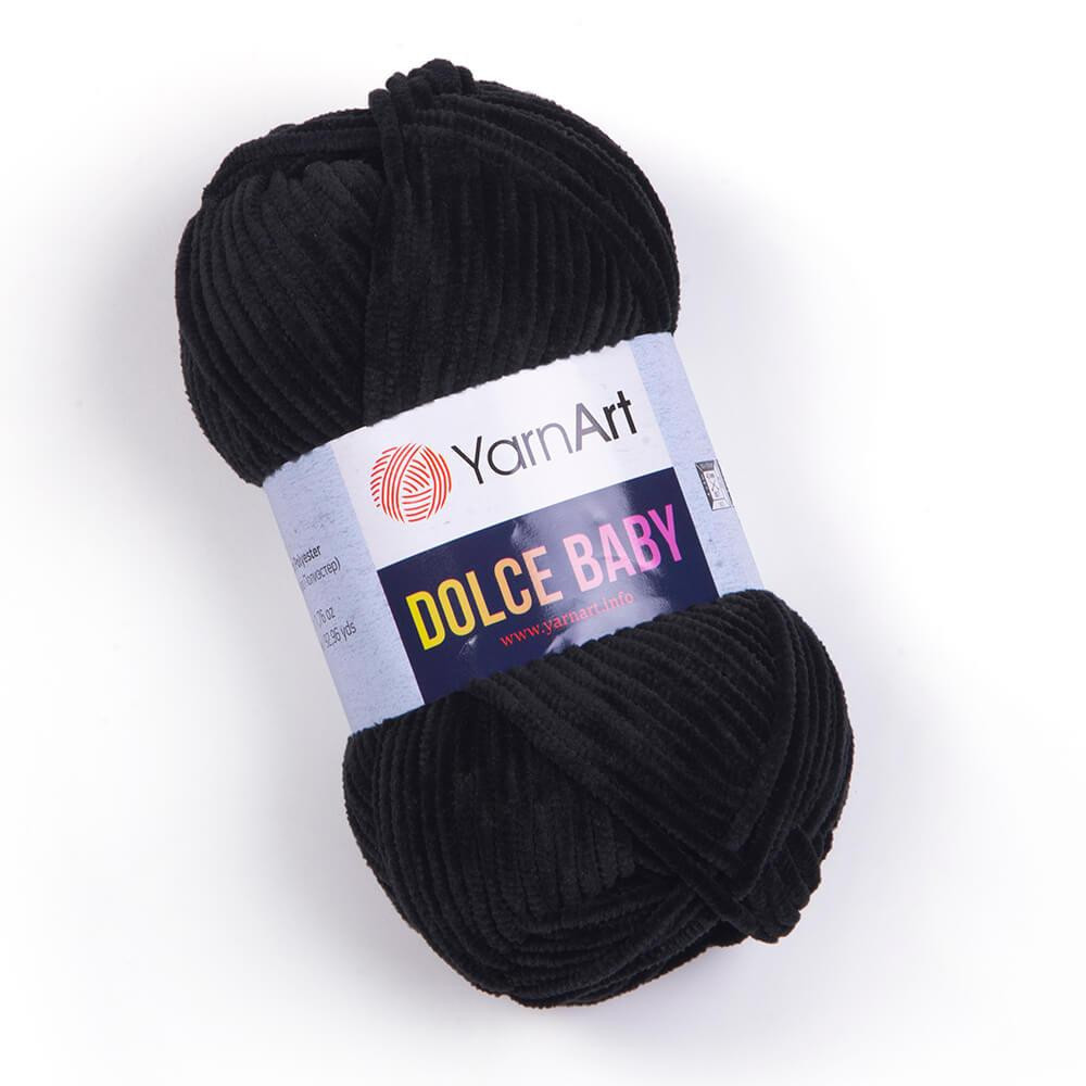 Yarn YarnАrt Dolce Baby black (742) Yarn YarnАrt Dolce Baby black (742)