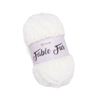 Yarn YarnArt Fable Fur milky (966)