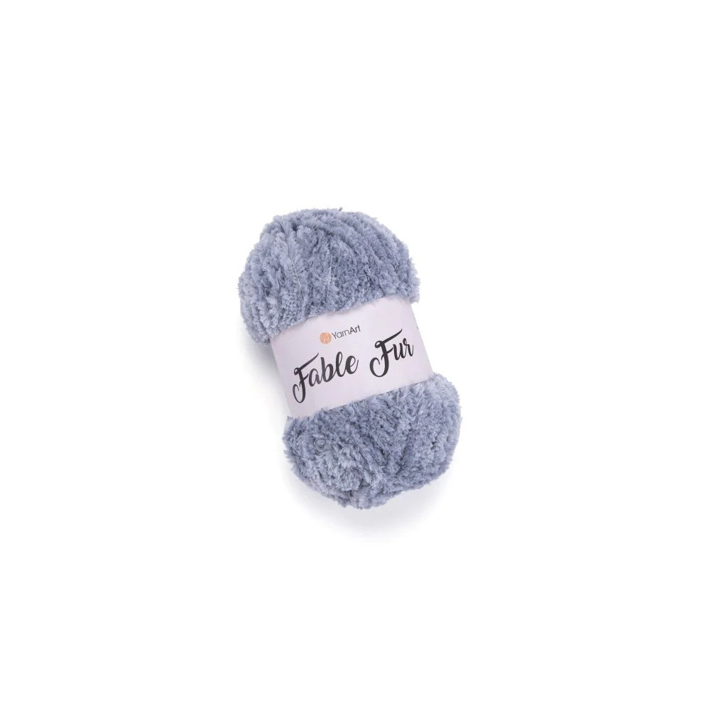 Yarn YarnArt Fable Fur steel (972) Yarn YarnArt Fable Fur steel (972)
