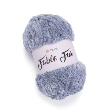 Yarn YarnArt Fable Fur steel (972)