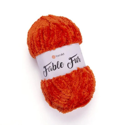 Yarn YarnArt Fable Fur red (980)