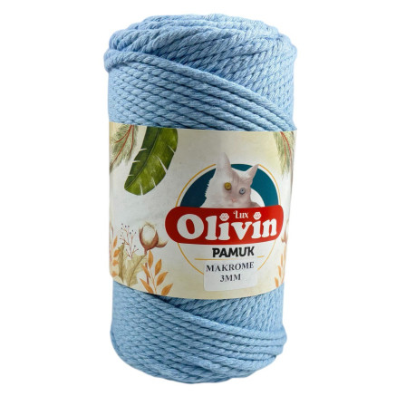Cotton cord TWIST Premium Yarns, sky blue (3511)