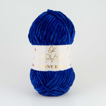 Пряжа Wolans Yarns Bunny Baby синяя ночь (10068)