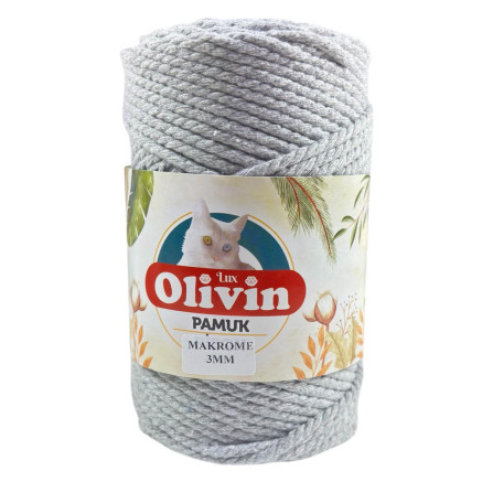 Бавовняний шнур TWIST Premium Yarns, сірий (3516)