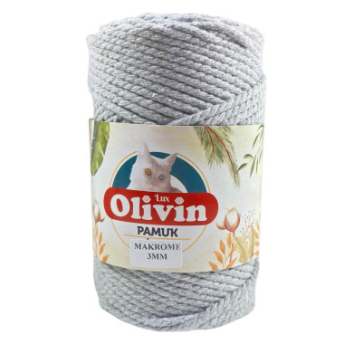 Хлопковый шнур TWIST Premium Yarns, серый (3516)