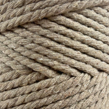 Cotton cord TWIST Premium Yarns, warm beige (3504)
