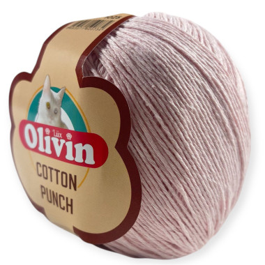 Olivin Cotton Punch yarn soft pink (1025)