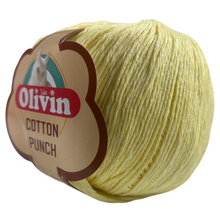 Olivin Cotton Punch yarn yellow (1041)