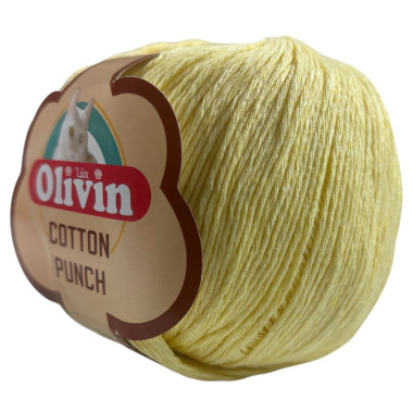 Olivin Cotton Punch yarn yellow (1041)