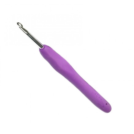 Aluminum hook with soft rubberized handle 4 mm
